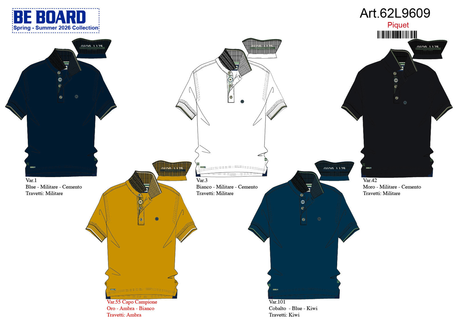 ΑΝΔΡΙΚΟ ΠΟΛΟ ΜΠΛΟΥΖΑΚΙ S/M 62L9609 Tellini S.R.L. Χονδρική ενδυμασία